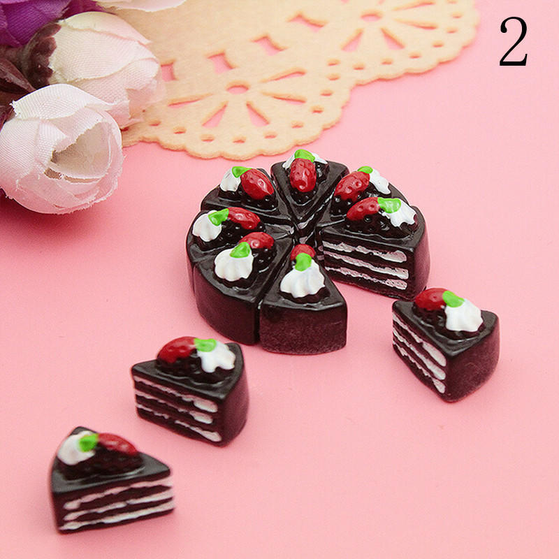 10 Stück Bunte Mini Genuss Spielzeug Obst Lebensmittel Kuchen Süßigkeiten Obst Keks Donuts Miniatur Entworfen Für Puppen Zubehör Küche Genuss Spielzeug