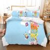 Anime Pokemonzd Bedding Set Cartoon Children Bedroom Quilt Cover Boy Girl Bedclothes Single Double King Pikachus Duvet Cover