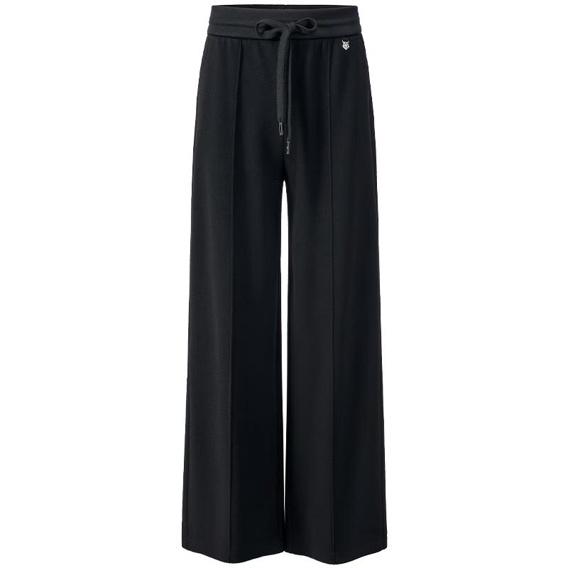 Giovanni Valentino Women's Plush-Lined Drawstring Straight-Leg Casual Pants