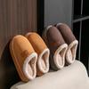 Cotton Slippers Warm In Autumn and Winter Thick Bottom Non-slip Couple Thickened Plush Warm Feet Comfortable Winter Slippers