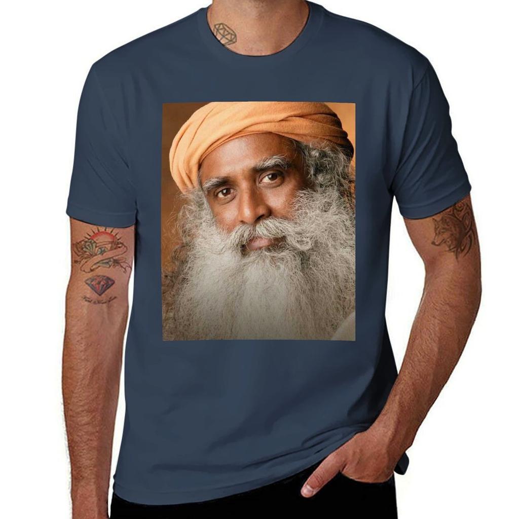 T-shirt Sadhguru Casual Larga per Uso Quotidiano