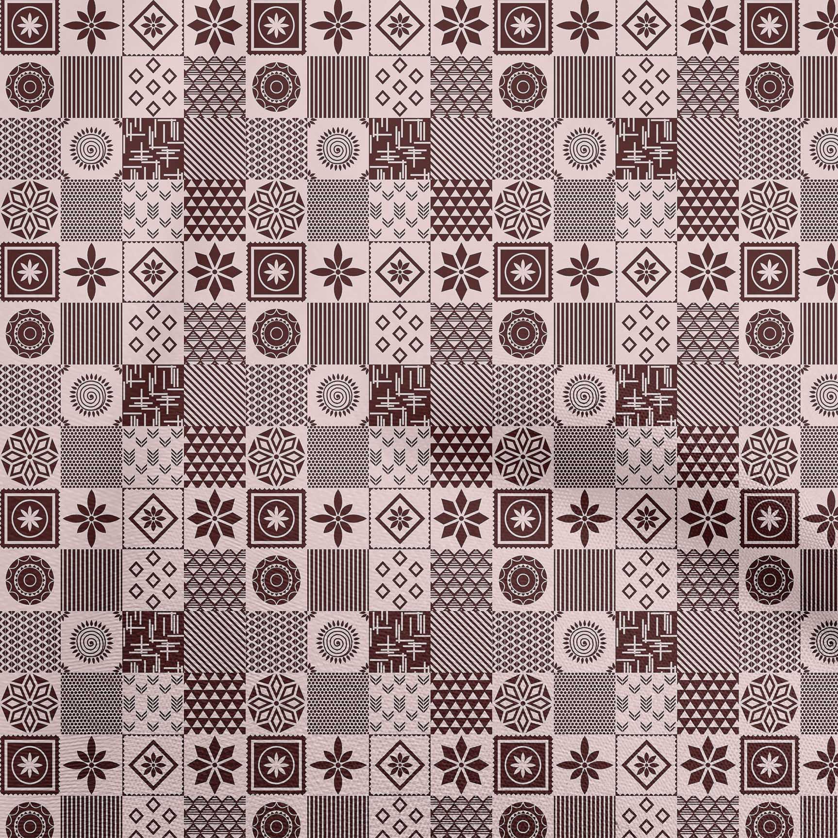 

OneOone Cotton Flex Blue Fabric Геометричний швейний матеріал Тканина з принтом у дворі 40 дюймів 42 Inch Wide - Viscose Chiffon троянди рожеві кольору