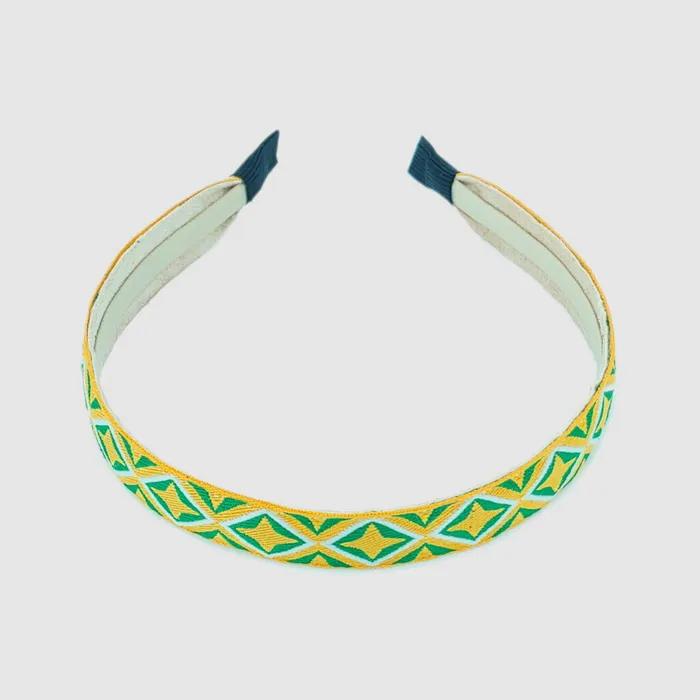 LALA African Pattern Hairband - MUSTARD