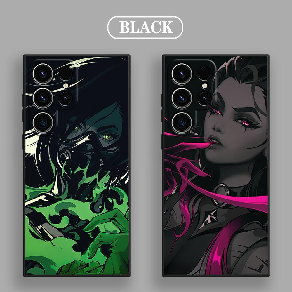 Hot Video Game Neon Valorant Killjoy S26Ultra Case For Samsung Galaxy S26 S25 S24 S23 S20 S21 FE S22 Ultra Plus Soft Phone Cover
