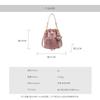 New niche drawstring bucket bag printed high value high texture commuting versatile single shoulder messenger bag