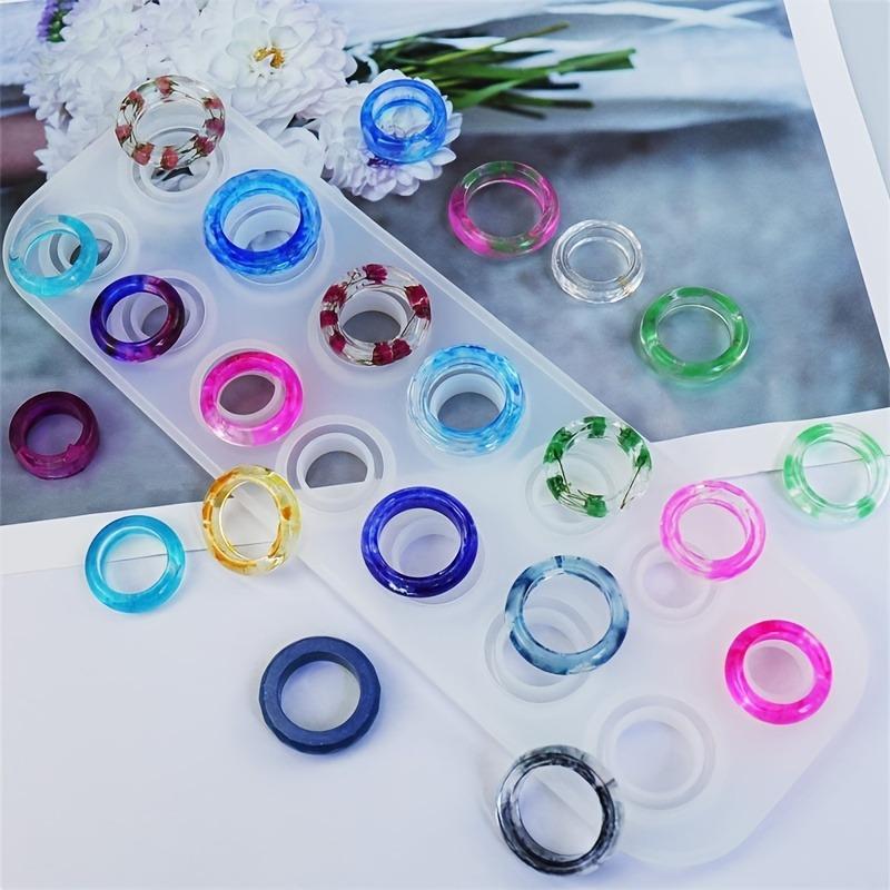 DIY Silicone Ring Mold Kit 14 Sizes Round and Diamond Shapes Easy to Release Craft Custom Jewelry!