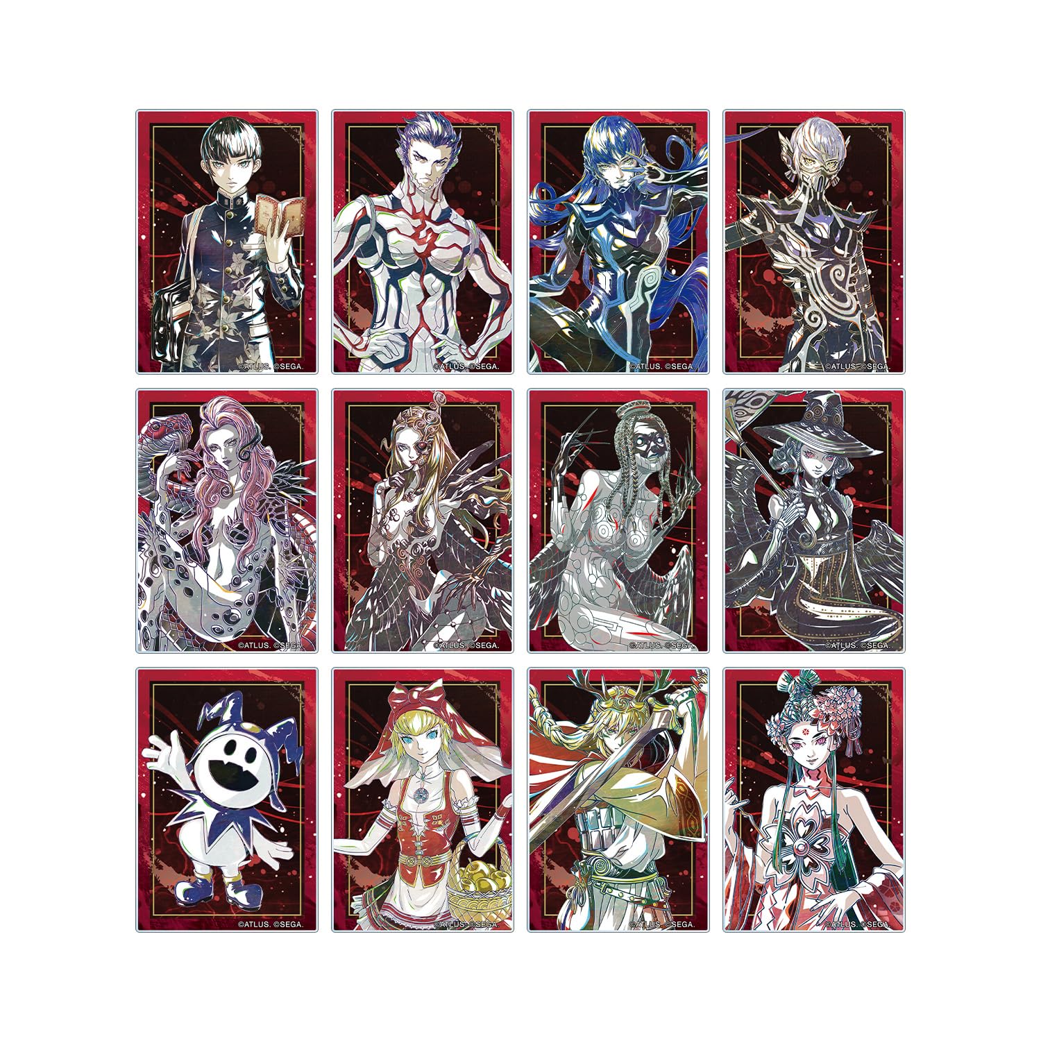 Shin Megami Tensei V Vengeance Торговые акриловые карты Ani Art Коробка из 12 штук