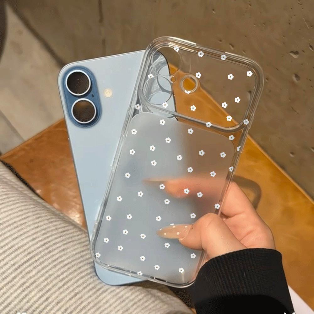 

Full-Screen White Floral iPhone Case Compatible with iPhone 15/14/13 Pro Max, Transforms to Large Window in 17 Seconds iPhone 17 Pro Max