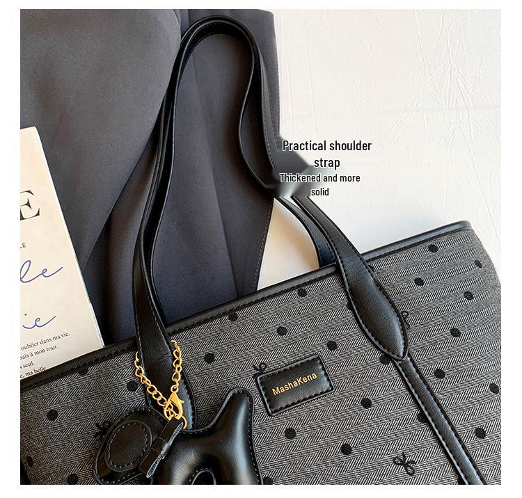 2025 Retro Women's Large-Capacity Tote & Crossbody Bag for College Students