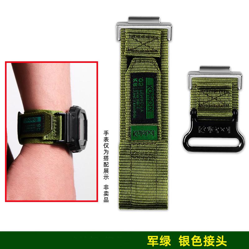 DW5600 GW-M5610 DW-6900 GW-B5600 Nylon Canvas Strap For Casio GA2100 GM2100 Modified Watch Band Men's Outdoor Sports Wristband