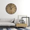 Large Wood Art Wall Clock 60cm