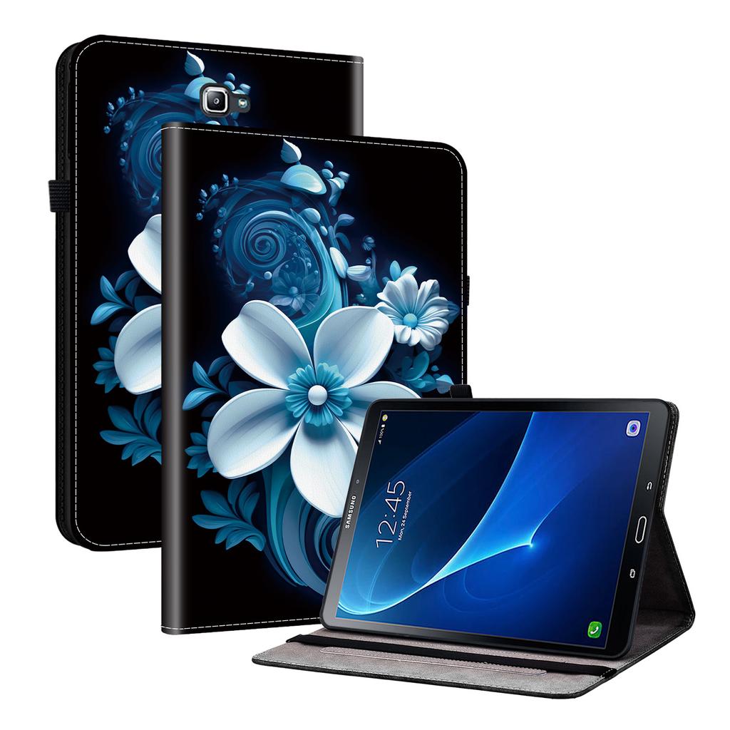 PU Leather Tablet Case for Samsung Galaxy Tab A 10.1 (2016)-11 Styles! Durable,with 2 Stand Slots,Pencil Holder & Card Slots,Flexible TPU Back Cover