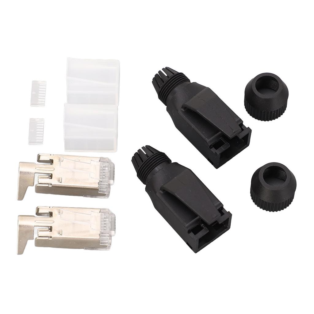 10 Set Assembly Type RJ45 Connector Kit 8 Core Cat5e Cat6 Industrial Ethernet Modular Plugs