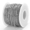 10 Meter 1/1,5/2mm Edelstahl Halskettenketten O-Form Kreuzkette Zubehör für Armbänder Schmuckherstellung Komponenten DIY