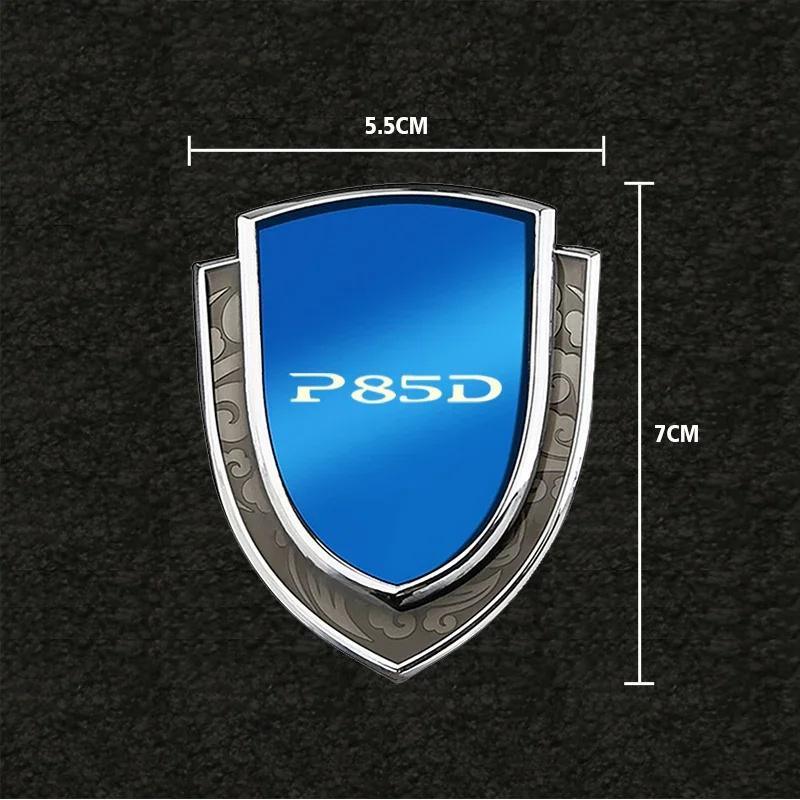 Car Stickers 3D Metal Accsesories Auto Accessory for Tesla Dual Motor Spacex P75d P85d P90d P100d