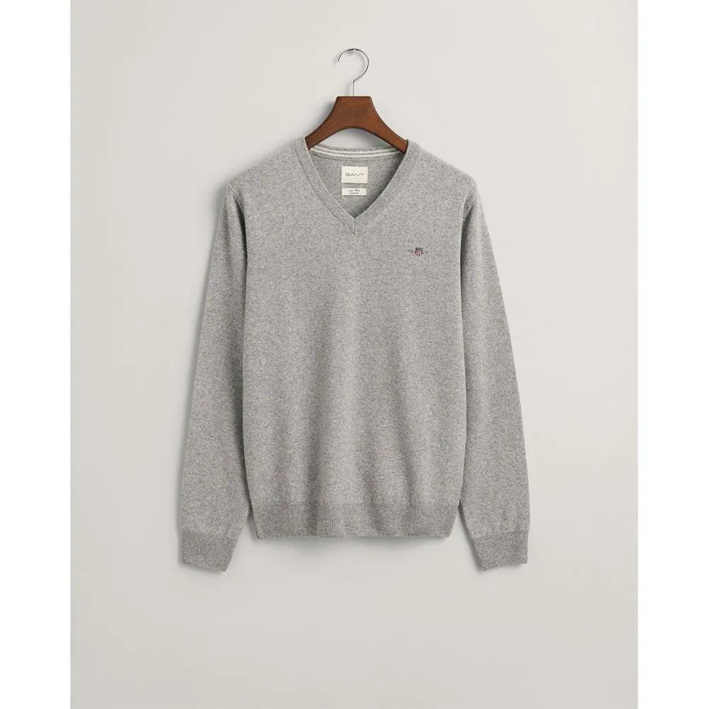 Gant Superfine Lambswool V-neck Sweater