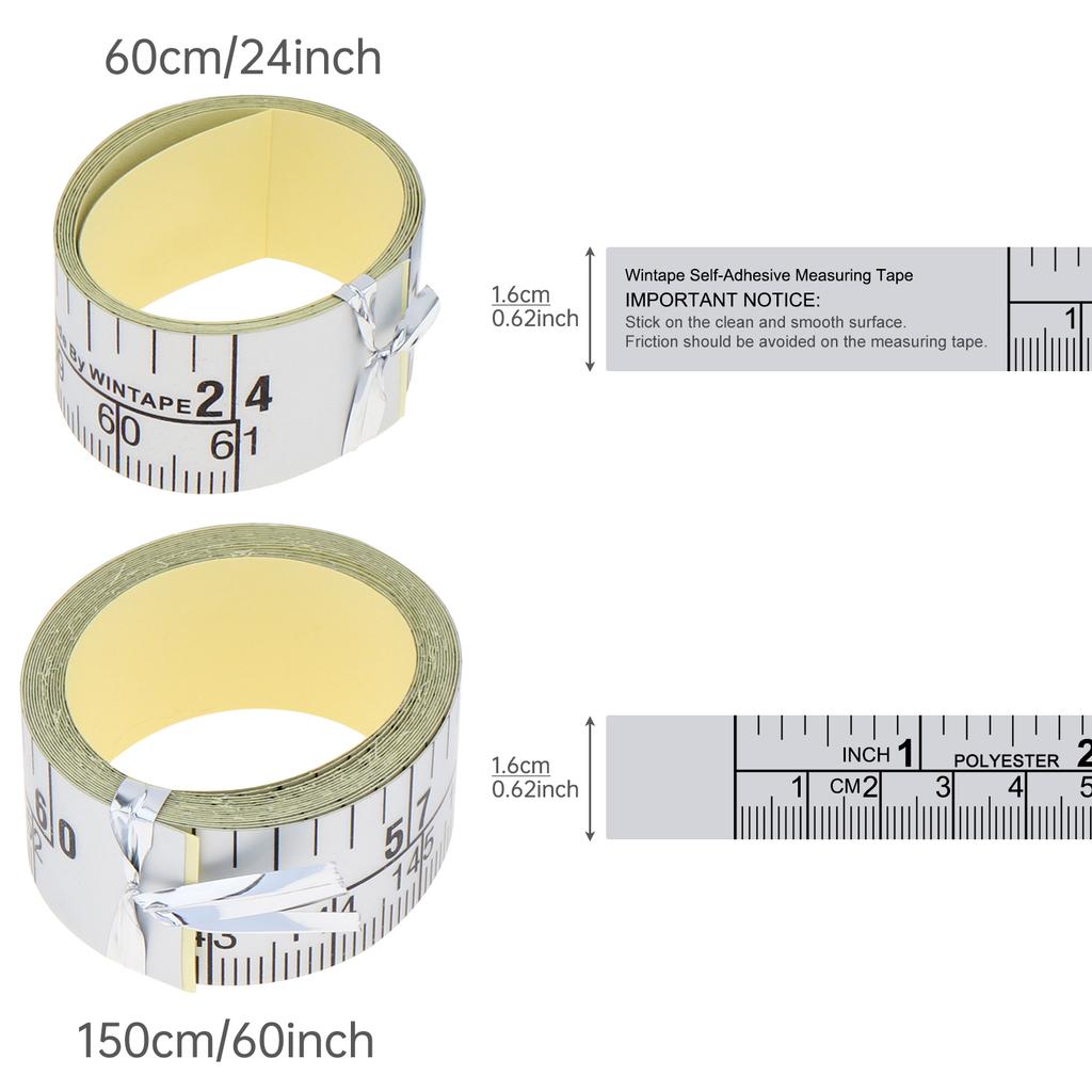 60c m to 150c m Adhesive Measuring Tape Imperial Metric Scales Peel Stick Workbench Table Saw Drafting Table Heavy Duty