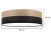 WOOD PLEXI CEILING LAMP BLACK 50CM GOLDEN OAK