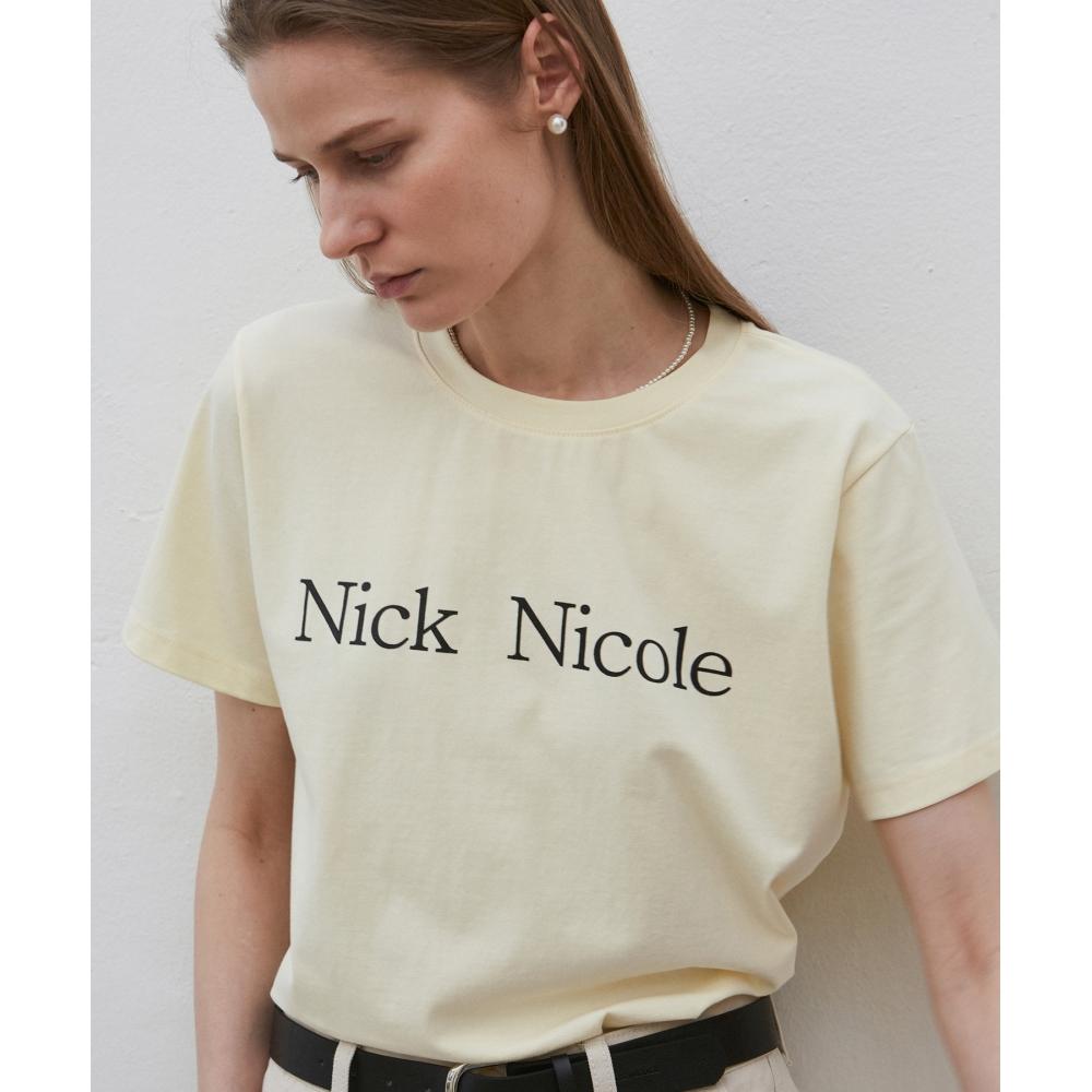 

NICKNICOLE NICOLE CLASSIC REGULAR TEEYELLOW