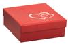 Red Gift Box For Jewelry Decorative Packaging Heart Two Hearts