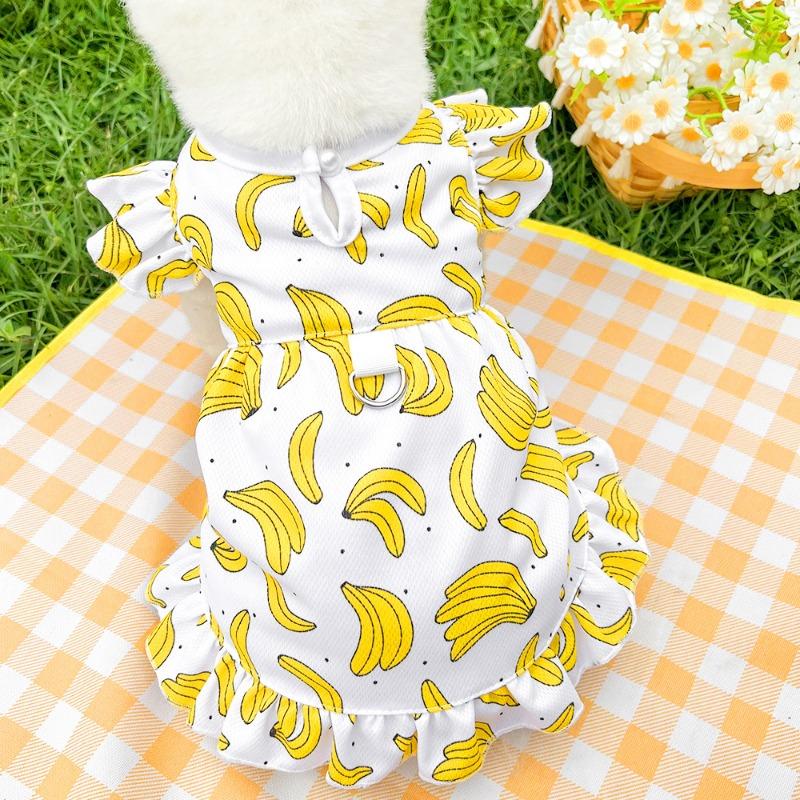 Pet Cats Can Be Taken Out. Love Summer Dresses Dog and Cat Supplies Corgi Dog Clothes and Accessories
