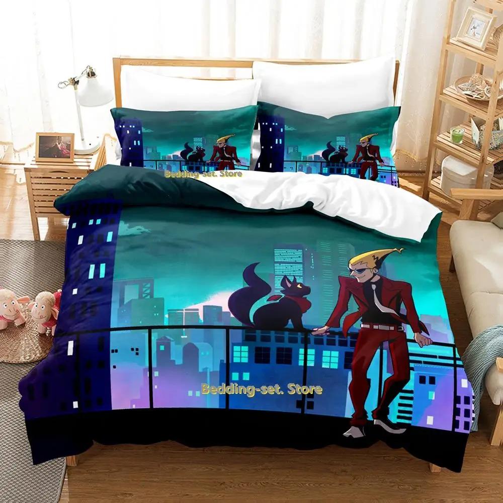 

Game Ghost Trick Bedding Set Single Twin Full Queen King Size Bed Set Adult Kid Bedroom Duvetcover Sets Personality Anime Bed 70x133cm 2pcs