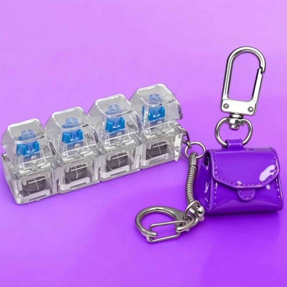 Clickable Button LED Button Silent Operation Stress Relief Clicker Home Use