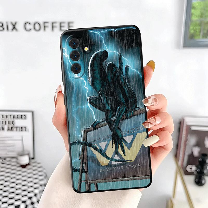 Cool A-Alien X-Xenomorph Soft Phone Case for Samsung A17 A37 A57 A16 A26 A36 A56 A15 A25 A35 A55 A14 A24 A34 A54 A13 A23 A33 A53