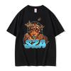 Rapper SZA Butterfly Face Graphic Tshirt Men Women Casual Cotton Vintage Tshirts Unisex Hip Hop Fashion Pop Music Tee Shirt