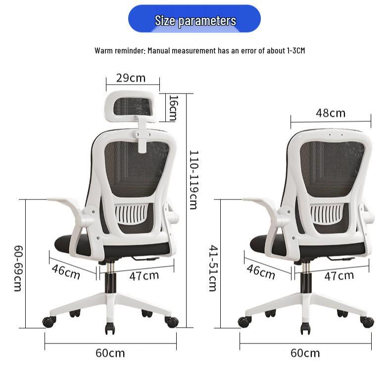 Ergonomic Office Chair for Extended Sitting - Perfect for Study, Work, or Gaming