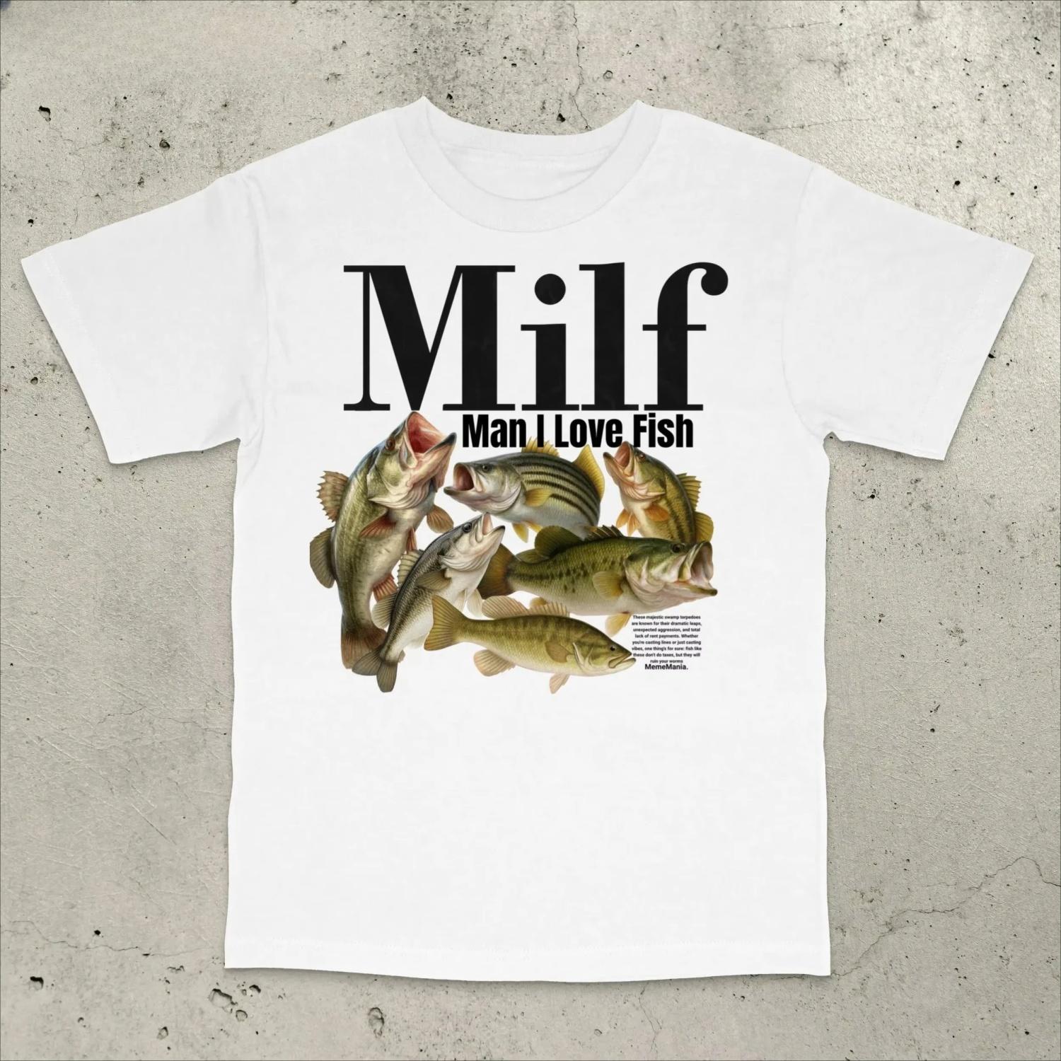 Футболка Man I Love Fish, Ретро футболка для рыбалки, Футболка для рыбалки на окуня, Забавная футболка для рыбалки, Футболка с глупым мемом, Футболка для промывки мозгов, Безумный S
