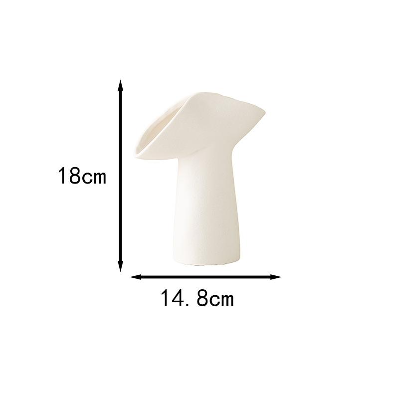 

Creative Shapes Ceramic Vase Table Decoration Artwork Porcelain Floral Vases Artificial Flowers Decorative Flower Arrangement