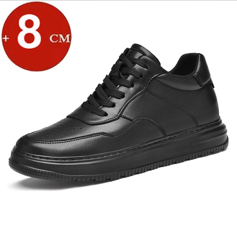 

Большой размер 6 см 8 см Натуральная кожа Увеличивающие рост туфли-лифты Обувь для увеличения роста Выше Стелька Мужские кроссовки Повседневная обувь 43