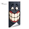 Cartoon Style Trash Can Accessories Funny Sticker, Cute Big Eye Expression Decorative Stickers for Community Corridors Adhesive Label, Waterproof PVC