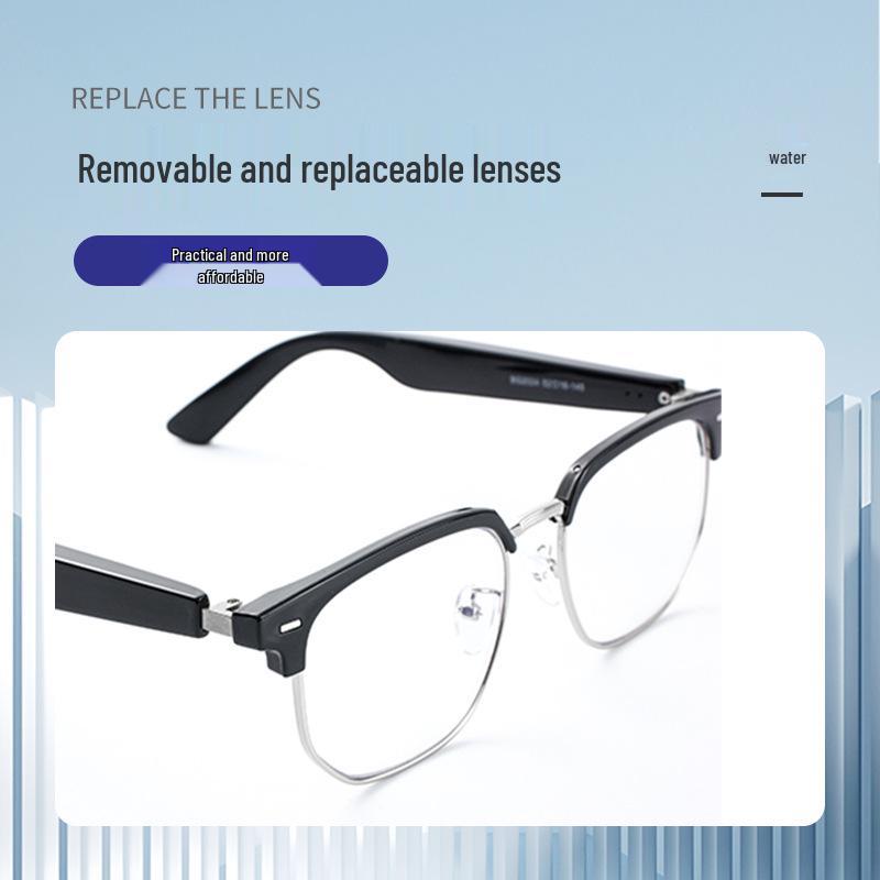 BG202 Smart Bluetooth Glasses: AI Translation In 100+ Languages, Removable Lenses, Music & Call Functions.
