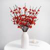 6PCS Real Touch Artificial Plum Branches Plastic Wintersweet Flower  Wedding Ceremony