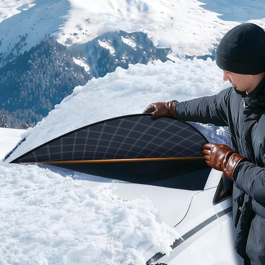 Car Cover For Winter Windproof Top Protector Vehicle Body Cover For Cold Weather Overnight Parking Garage School Travel Holiday