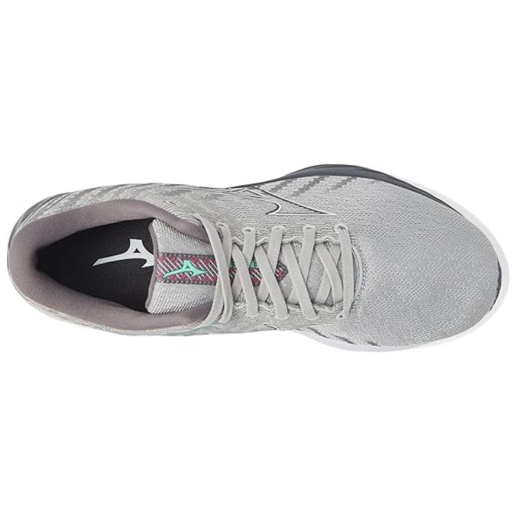Mizuno Wave Inspire 19 Comfortable Versatile Non-Slip Durable Breathable Low-Top Casual Running Shoes Unisex Sneaker Gray Green J1GD234424