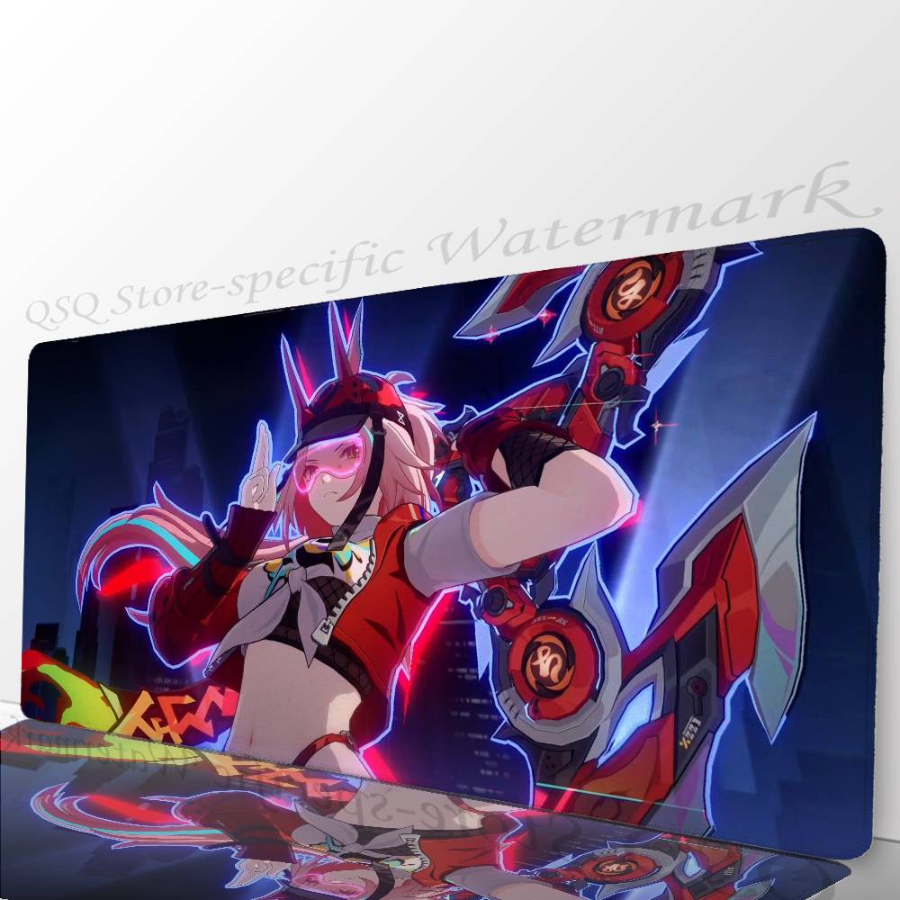 Rapa Animated Game Honkai Star Rail Mousepad Mouse Mat Desk Mat With Pad Gaming Accessories Prime Gaming XXL Keyboard Pad Padd