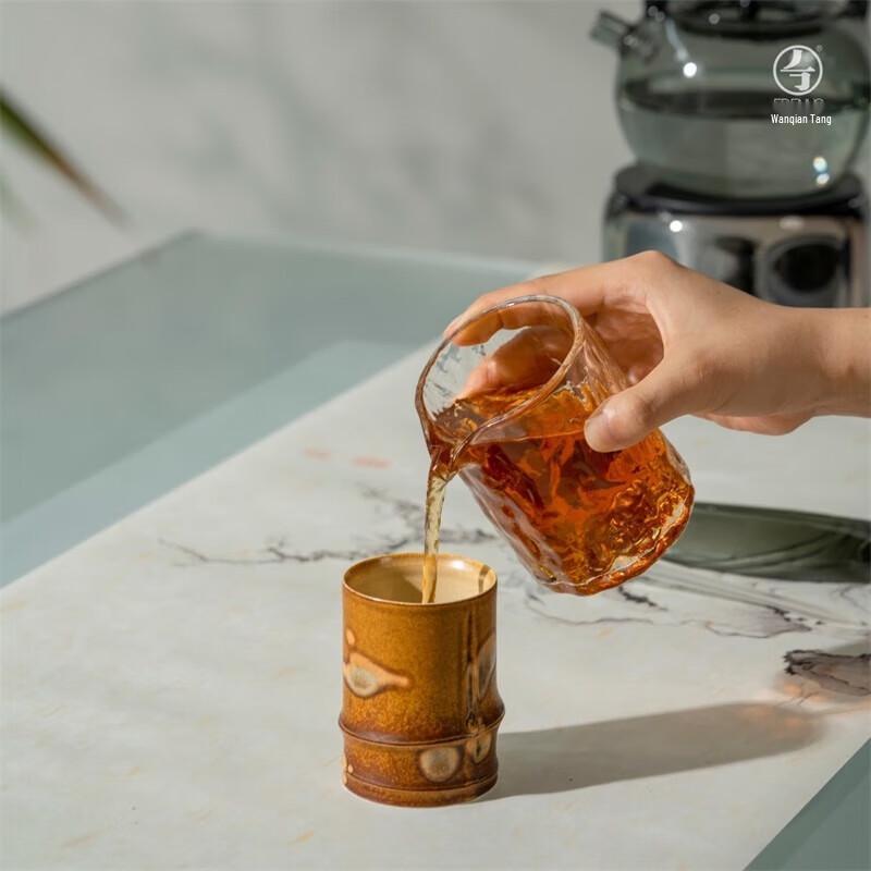 

Wanqiantang Ceramic Speckled Bamboo Glaze Tea Cup
