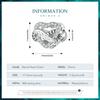 BAMOER 925 Sterling Silver Glittering  Eternal Heart Charm Beads for Women Original Bracelet and Bangle Charms Jewelry