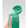 Skater Straw Mug Bottle, 350ml, Insulated Stainless Steel Water Bottle, Disney Mickey Mouse Green World, One-Touch Open, STOT3ST-A