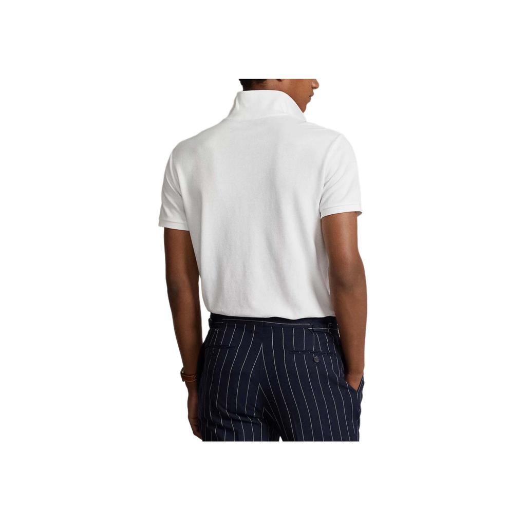 Polo Ralph Lauren Embroidered Slim Fit Polo Shirt Men Tops White 710853312-023