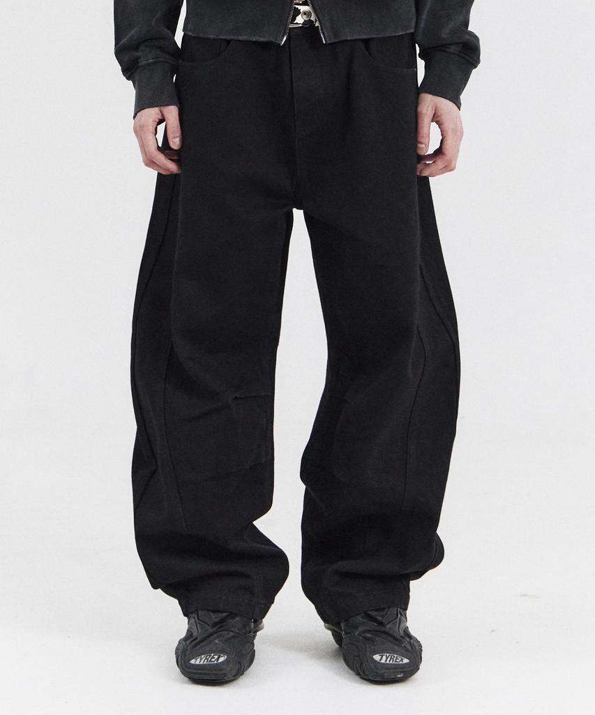 Poseusenseutibeu Fst Curved Pants (Bk)