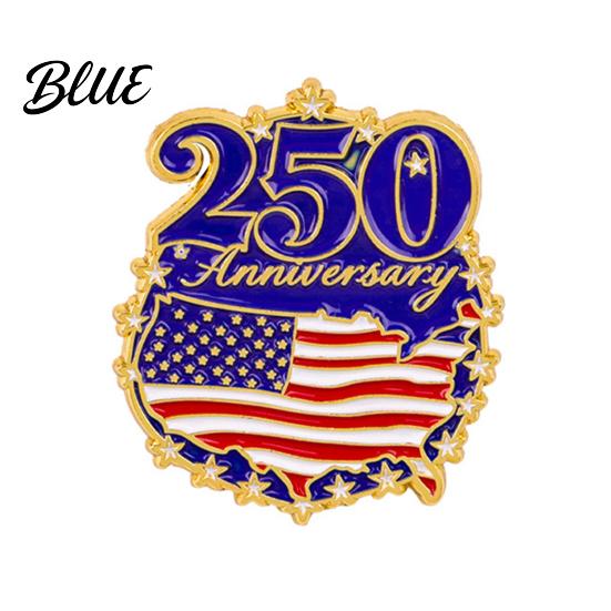 Craftsmanship Brooch Jewelry Liberty 250th Anniversary Commemorative Pin American Flag