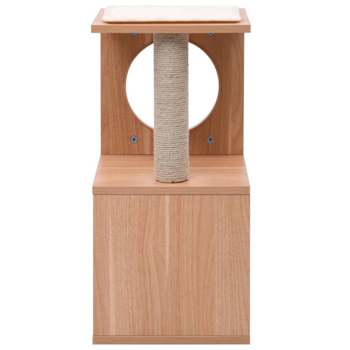 VidaXL Arbre à chat avec tapis à gratter en sisal 60 cm