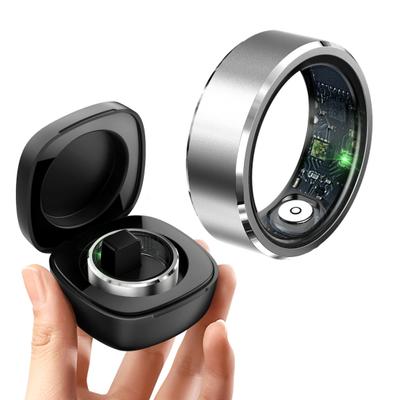 Smart Ring High Precise IP68 Waterproof Health Ring Fitness Tracker with Heart Rate Blood Pressure Monitor for Men Women