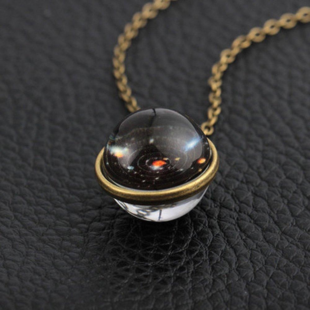 Solar System Griffith Observatory Night USA LA Overseas Travel Necklace Gift Galaxy Decoration Crafts Public Fashion