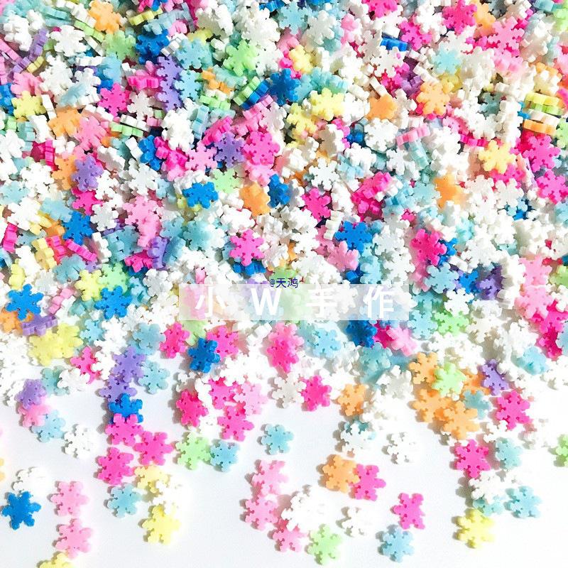 Schneeflocke Polymer Clay Nagelkunst & Basteldekorationen - 5g Packung