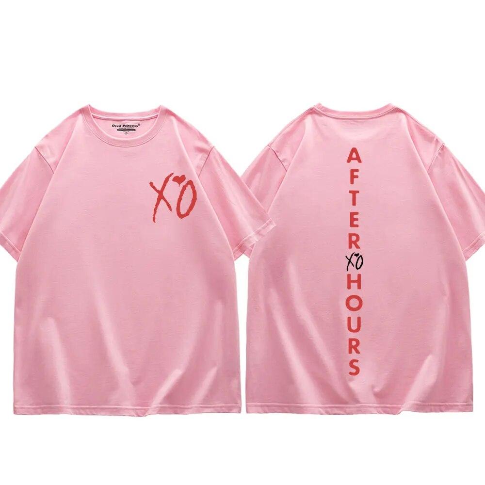 Sänger The Weeknd Album After Hours Print T-Shirt Sommer Trend Hip Hop Kurzarm T-Shirt Unisex Street Fashion Lose T-Shirts